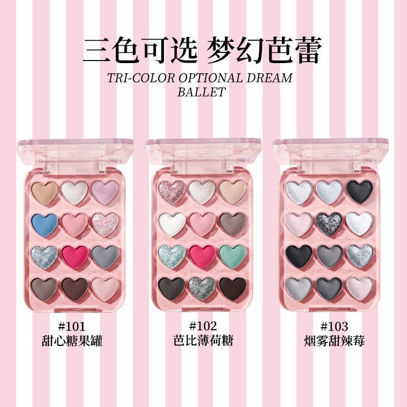BIYA Dream Ballet 12 Colors Eyeshadow Palette 6.6g