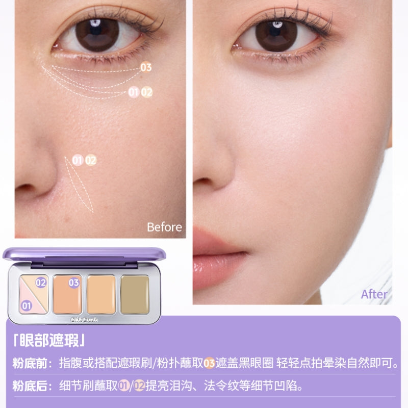 GirlsCrush Cream Concealer Palette 7.5g