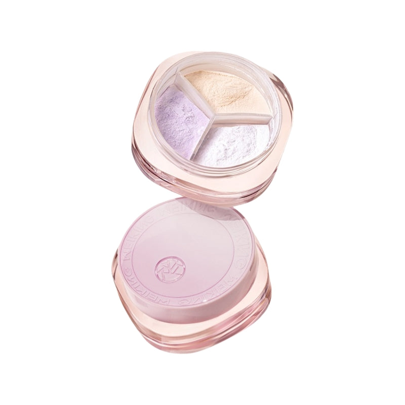 MEIKING Wild Rose Tricolor Blurring Setting Powder 7g