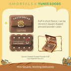 Square Shaped Pressed Powder Puff 2in