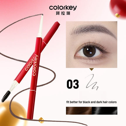 Colorkey - Dual Ends Eyebrow Pencil Lucky Snake 70mg