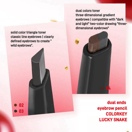 Colorkey - Dual Ends Eyebrow Pencil Lucky Snake 70mg