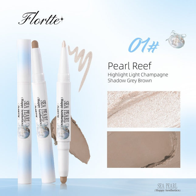 Flortte Sea Pearl Double Ended Highlight Contour Pen 1.28g