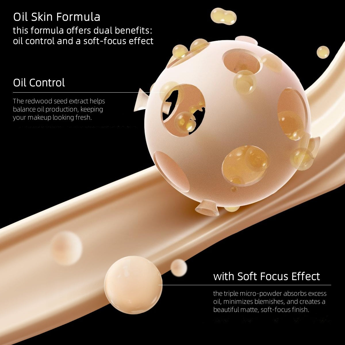 FunnyElves - Long Lasting Foundation Dry or Oily Skin Formula 25ml