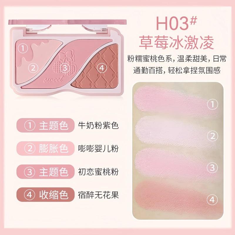 HOLD LIVE Triple Colors Powder Blusher 9g