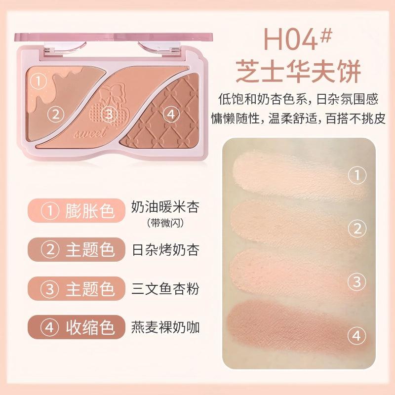 HOLD LIVE Triple Colors Powder Blusher 9g