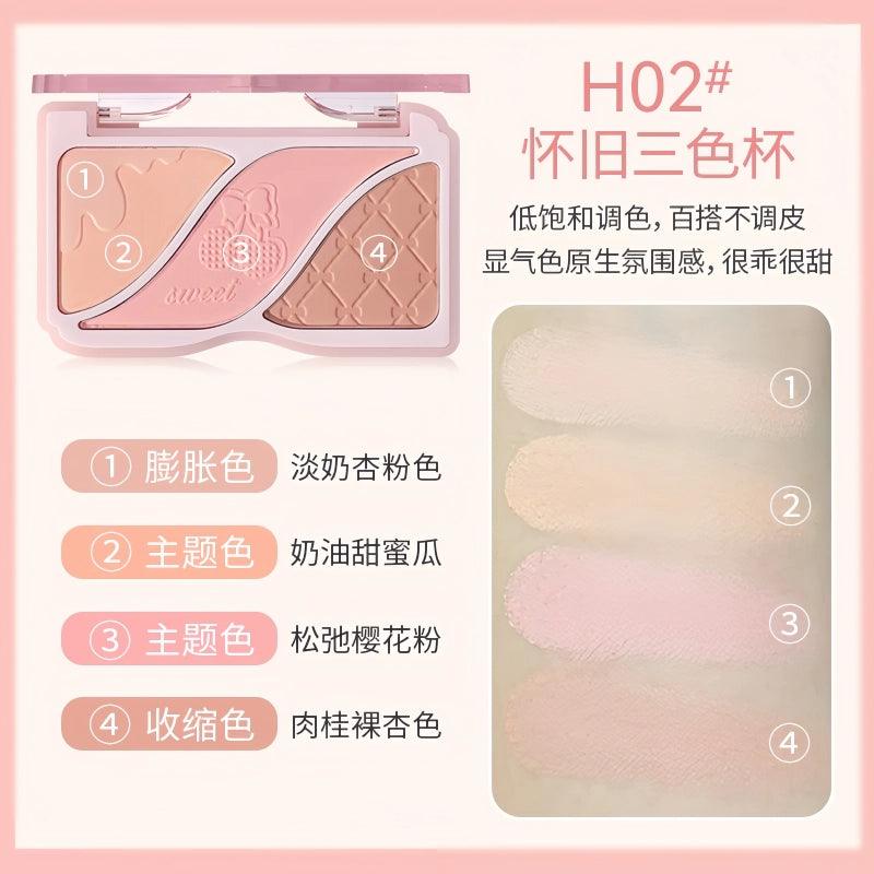 HOLD LIVE Triple Colors Powder Blusher 9g