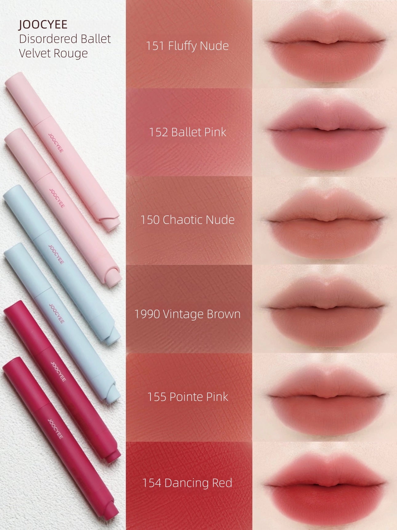 JOOCYEE - Disordered Ballet Velvet Rouge 3g