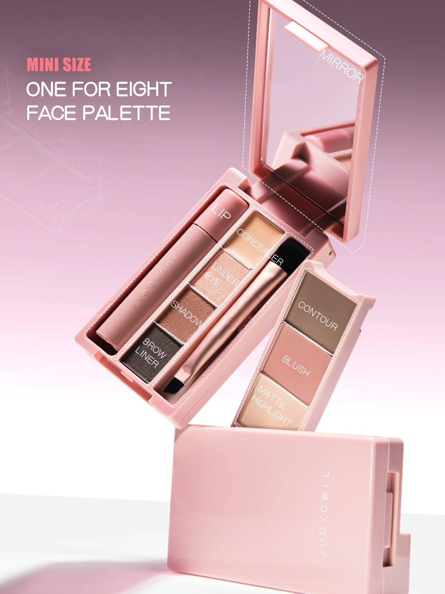 Judydoll -  Portable Makeup Palette All-in-One Purpose