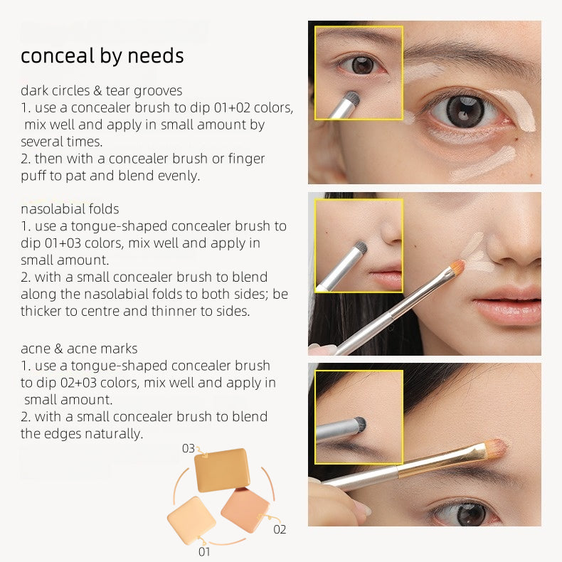 KATOKATO - [Woven Me] Fancy Cheese Nude Wear Concealer Palette 5g