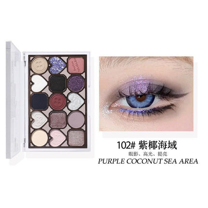 KAXIER - Button Series Eye Palette 15 Colors 12g