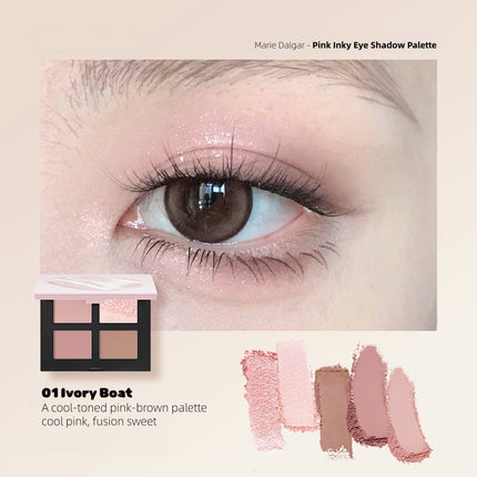 Marie Dalgar - Pink Inky Eye Shadow Palette 7g