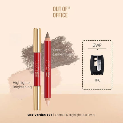 OUTOFOFFICE - Contour N Highlight Duo Pencil 5g