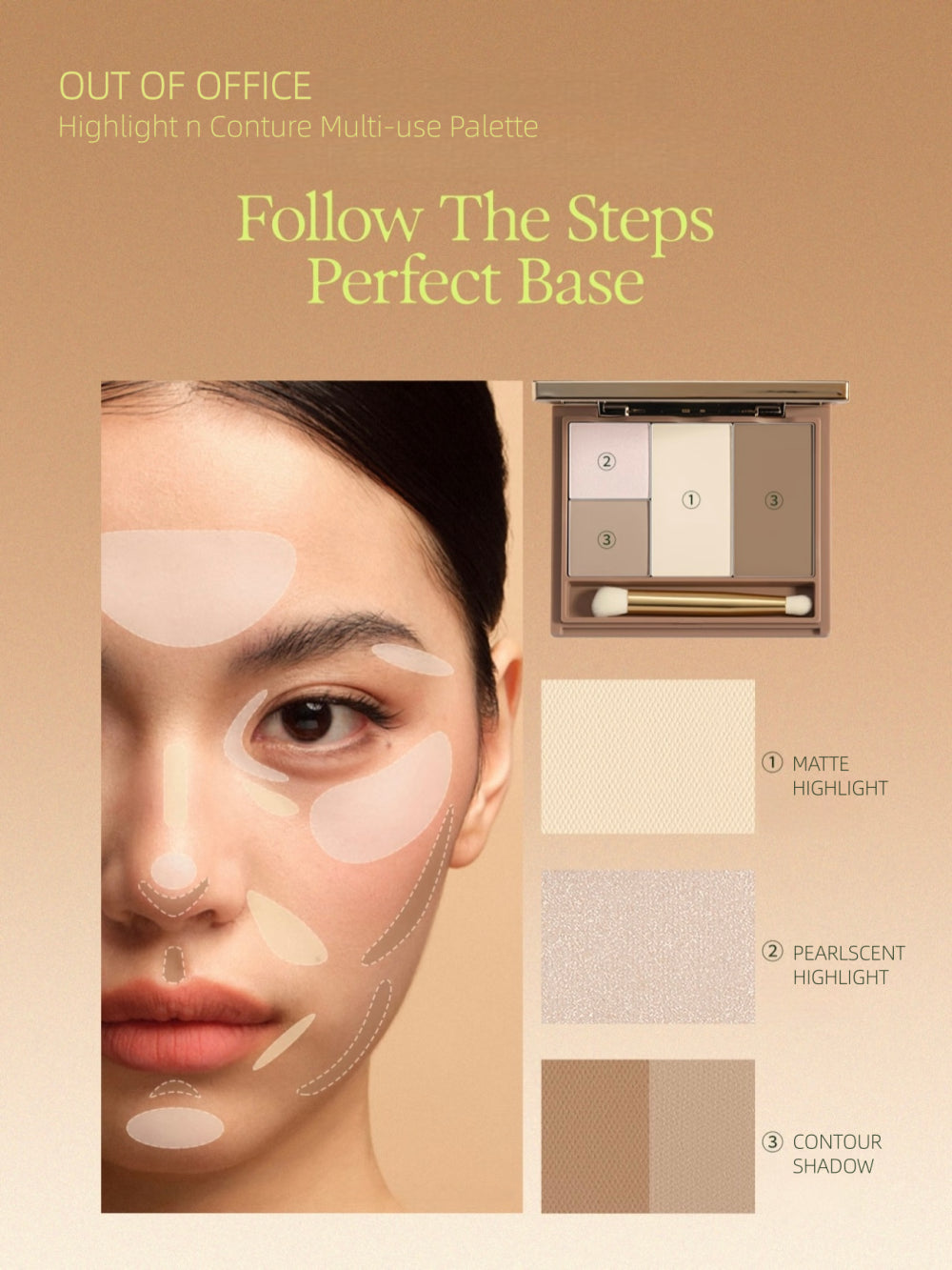 OUT OF OFFICE Highlight n Conture Multi-use Palette 9g