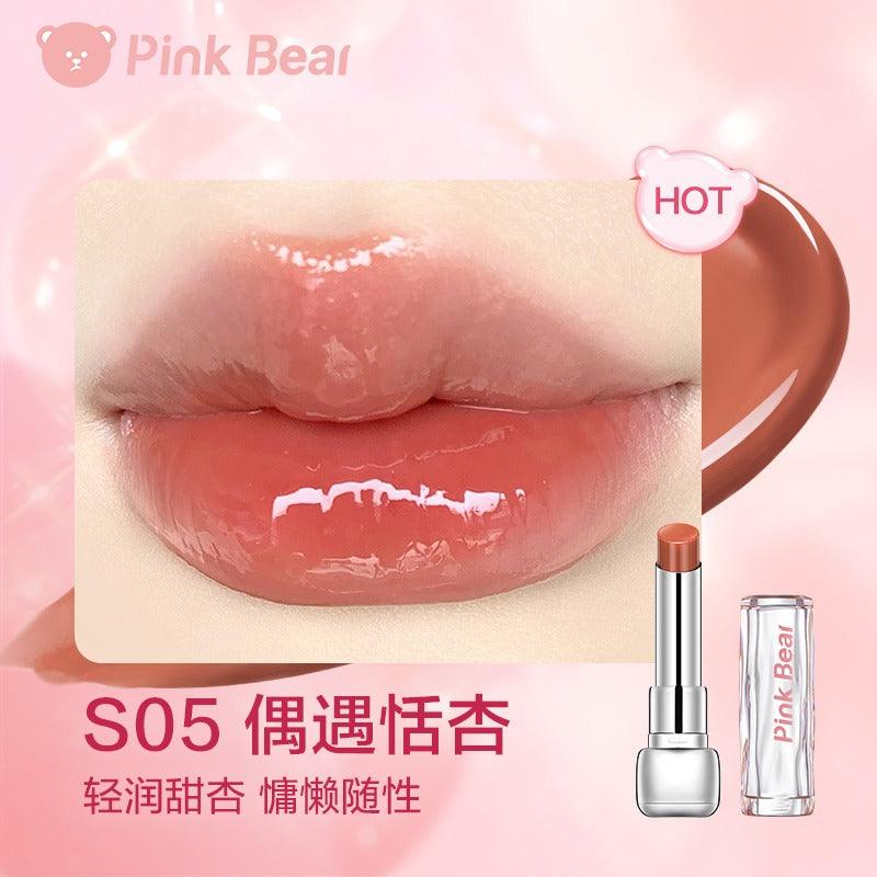 PINK BEAR Sugar Glossy Lipstick Moisturizing Lip Care 3.2g