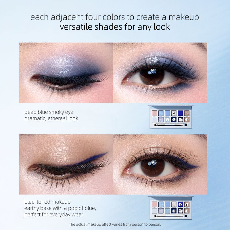 Perfect Diary Explorer Eyeshadow 21 Butterfly and Snow Leopard - Misty Blue 14g