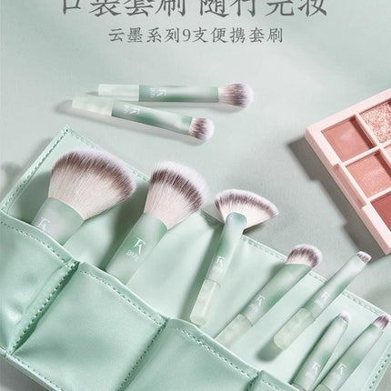 Rownyeon - Cloud Inked Makeup Brush Mini Set 9 in With Bag