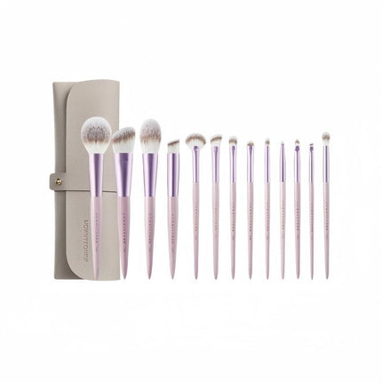 Rownyeon - Grape Purple Makeup Brush Set 13 in With Bag