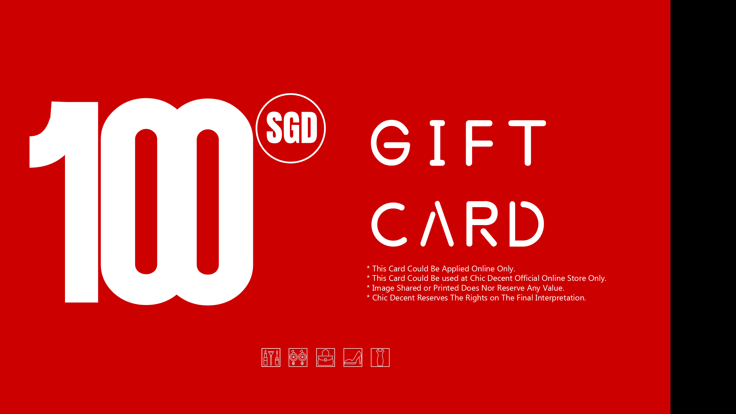 Chic Decent Gift Card in SGD