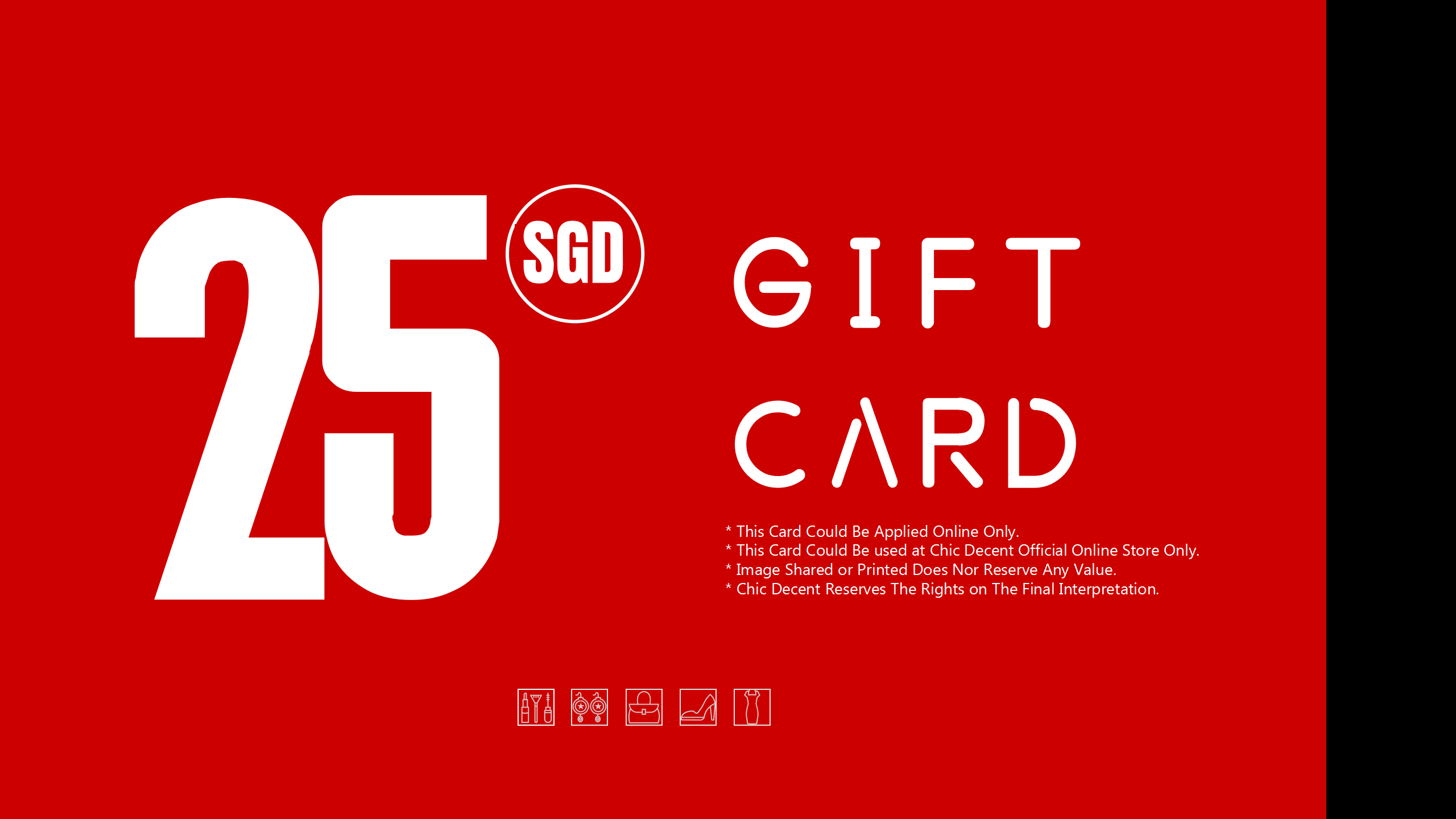 Chic Decent Gift Card in SGD