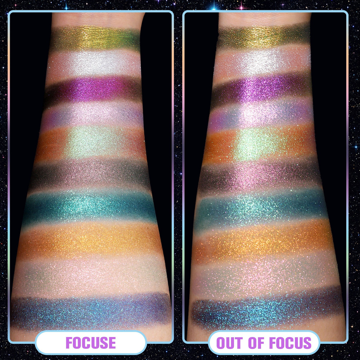 UCANBE - 10 Colors Chameleon Eyeshadow Palette Solar Python 7g