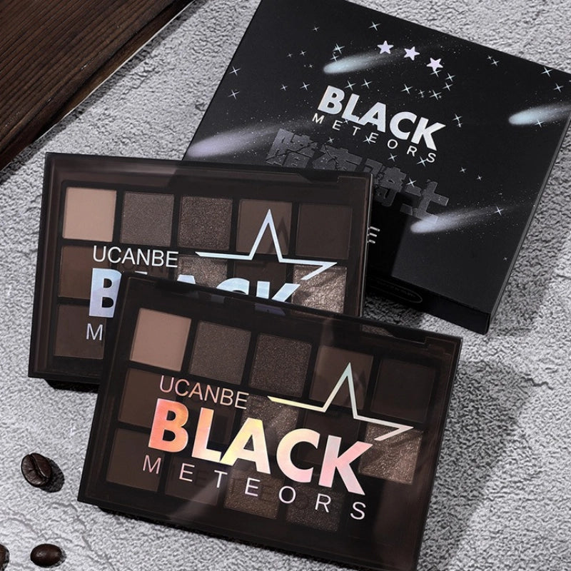 UCANBE 15 Colors Eyeshadow Palette Black Meteors 10.8g