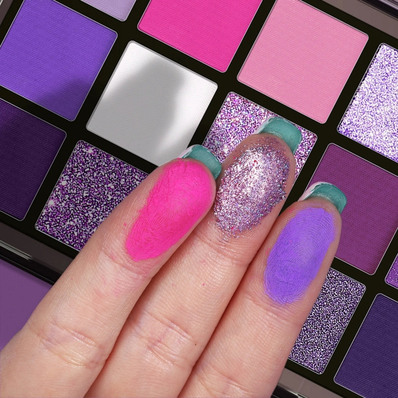 UCANBE 15 Colors Eyeshadow Palette Purple Witch 10.8g