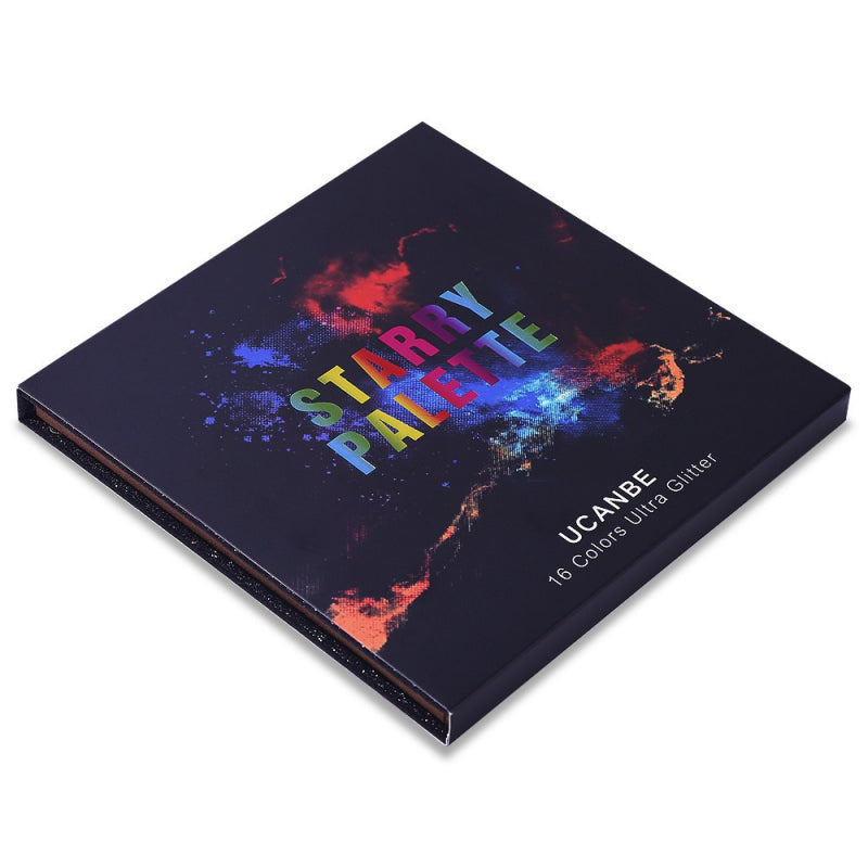 UCANBE 16 Colors Glitter Eyeshadow Starry Palette 16*1.5g