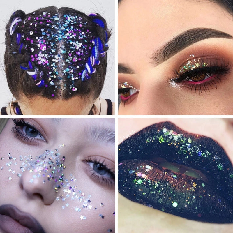 UCANBE 16 Colors Glitter Eyeshadow Starry Palette 16*1.5g