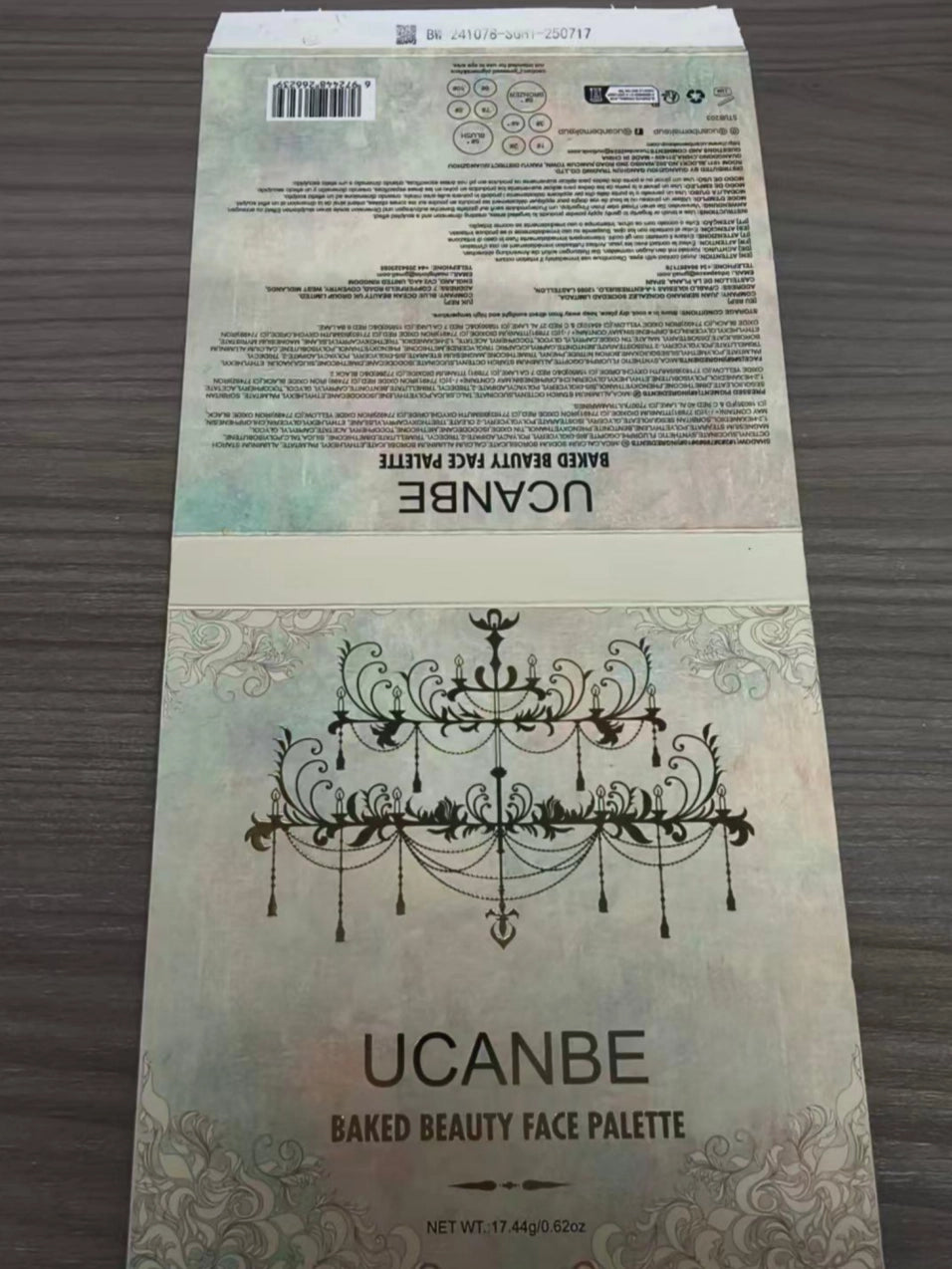 UCANBE - 10 Color Baked Beauty Face Palette 17.44g