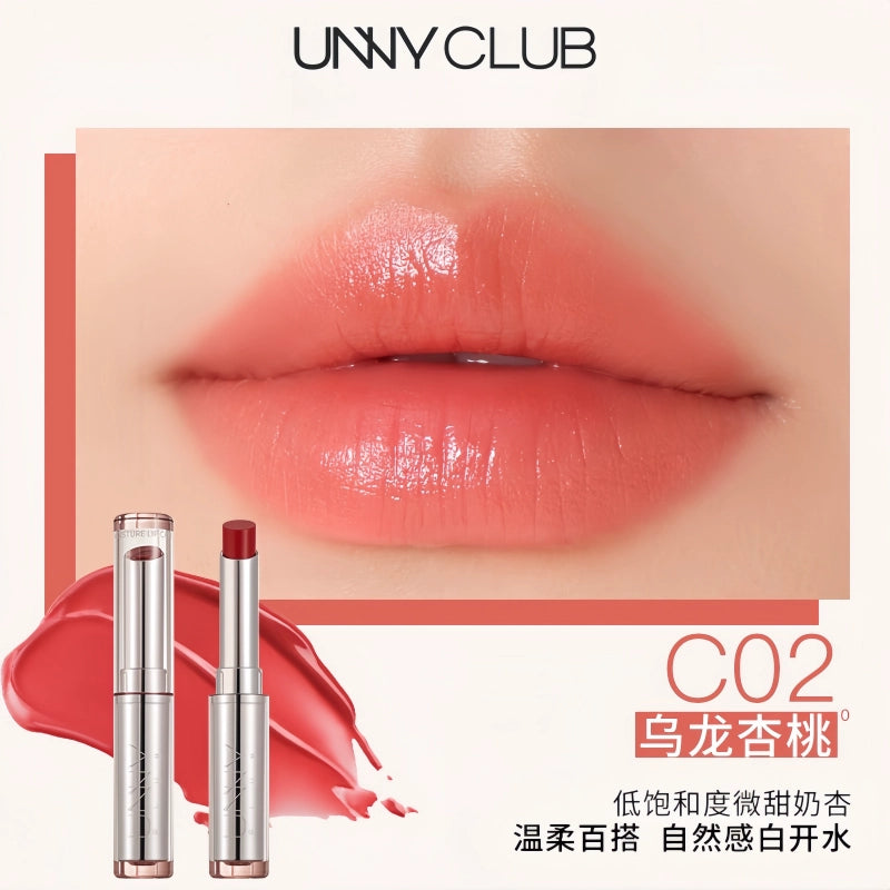 UNNY CLUB 悠宜润唇膏口红打底护唇保湿滋润唇膜有色唇膏淡化唇纹UNC037