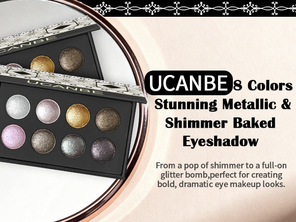 UCANBE - 8-Color Baked Eyeshadow 9.5g