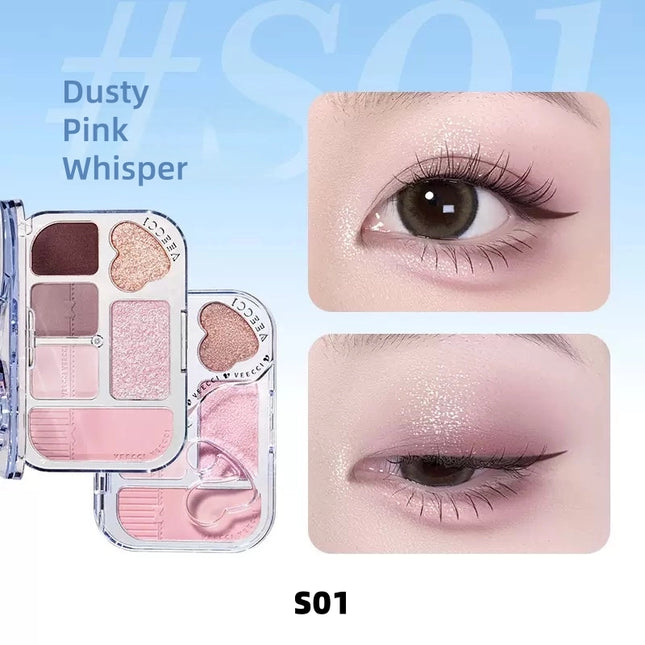 Veecci - Dreamy Lace 6-Color Eyeshadow Palette 8g