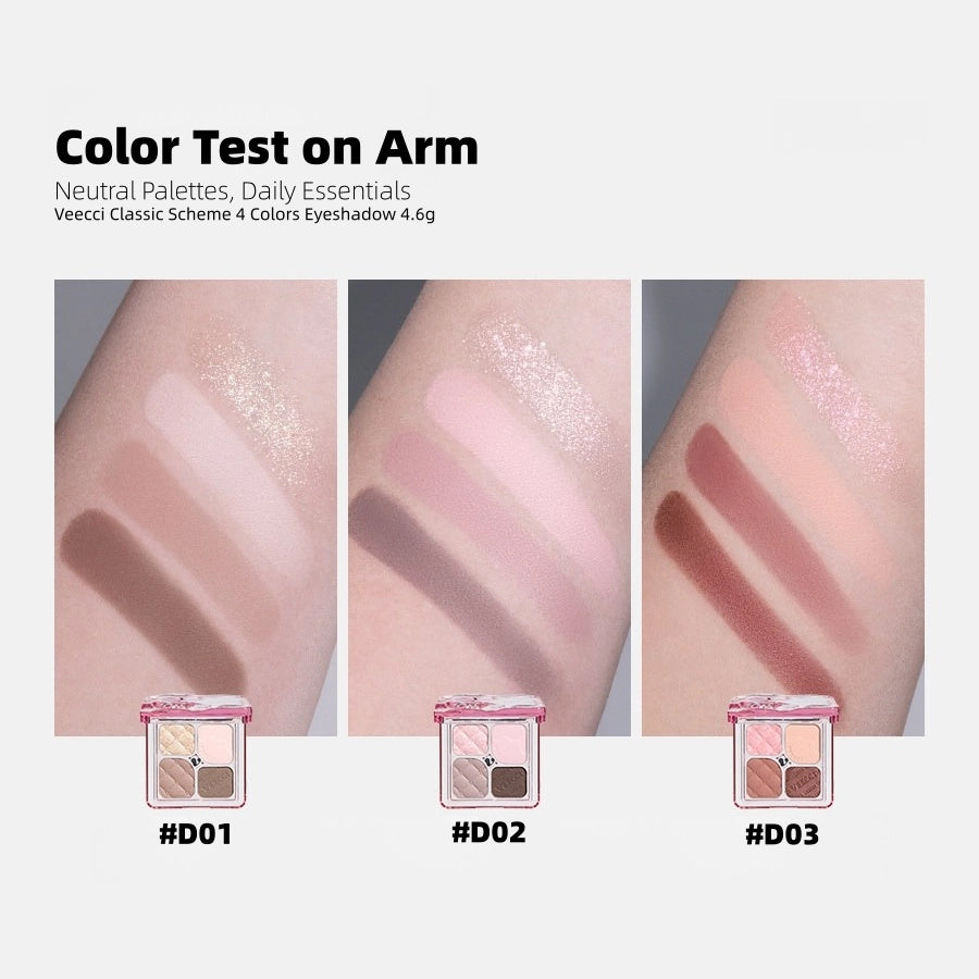 Veecci - Classic Scheme 4 Colors Eyeshadow 4.6g