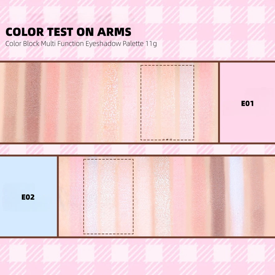 Veecci - Color Block Multi Function Eyeshadow Palette 11g