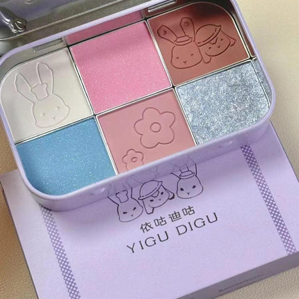 YIGUDIGU - Candy Box 6 Colors Eye Palette 18g
