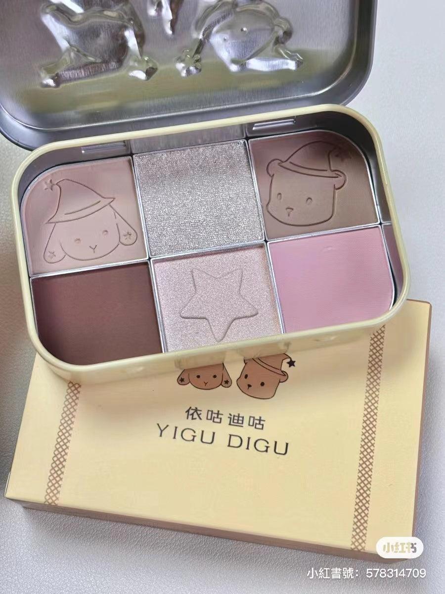 YIGUDIGU 糖果盒 6色眼影盘 18g