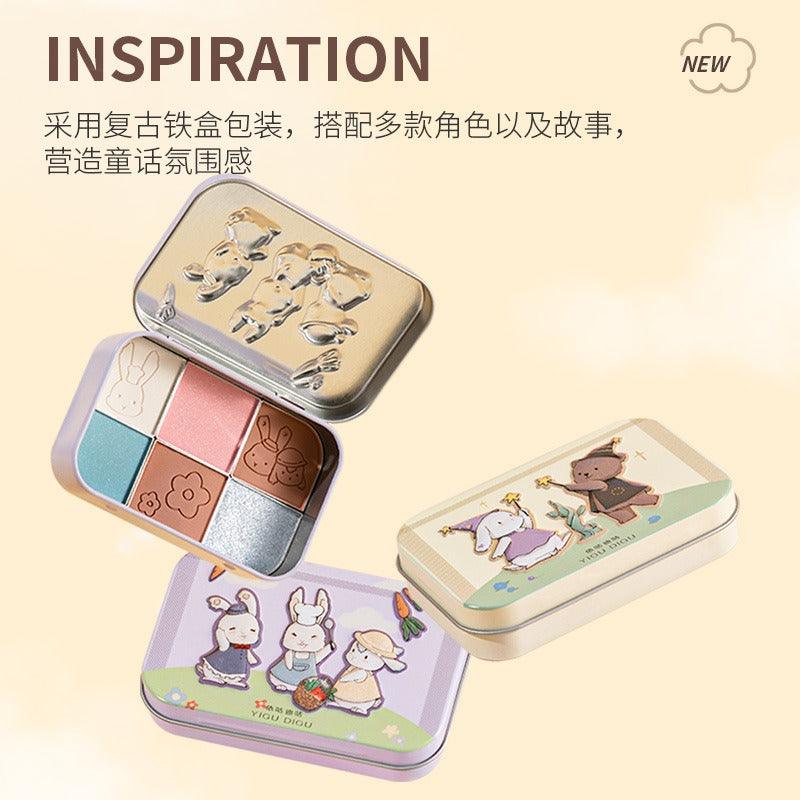 YIGUDIGU 糖果盒 6色眼影盘 18g