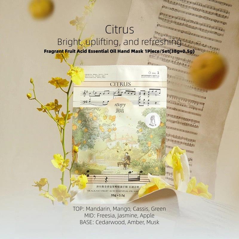 roopy - Fragrant Fruit Acid Essential Oil Hand Mask 38.5g