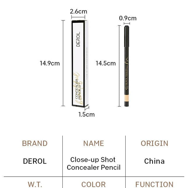 DEROL Close-Up Shot Concealer Pencil DR032 - Chic Decent